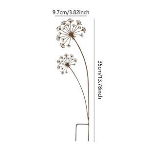 CIFbuy | CIFBUY Rustic Metal Flowers For Outside Weather Resistant Yard Lawn Patio Porch Ground Potted Outdoor Garden Decor Ornament
