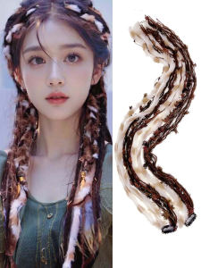 Colorful Braiding Ropes Ethnic Mongolian Tibetan Bohemian Twist Hair Ties Hair Accessories Adornments for Adults Fashionable