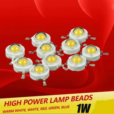 10 Pcs Chip LED 1 Watt Lampu Diode Warna Putih Terang HPL LED 1 Watt