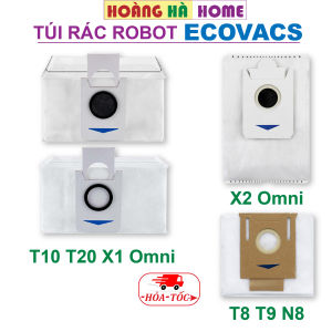 Túi rác robot hút bụi lau nhà Ecovacs - Túi đựng rác robot hút bụi Ecovacs - Phụ kiện robot hút bụi Ecovacs N30 Pro T5 T8 T9 N5 N8 N10 Ozmo 920 Ozmo 950 N9 plus DN33 DN35 T10 T20 X1 X2 Omni T50 Pro X8 - Túi bụi robot hút bụi lau nhà Deebot