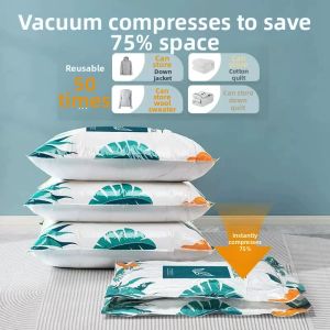 Air Vacuum Compression Bag for Household and Travel Extra Large Thick