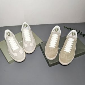 Retro German Training Shoes for Women Cowhide Flat Bottom Casual Sports Shoes Comfortable Walking Low Heel round Toe