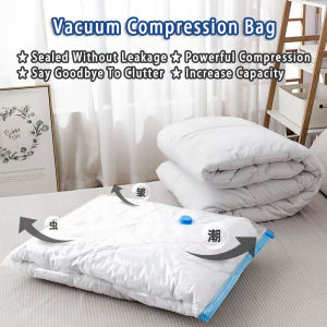 Vacuum Bag Compression Travel Clothes Storage Bag Reusable Space Saving Seal Bags Home Storage Travel Organizer Electric Pump Travel Vacuum Bag Plastik Vacum Pakaian 真空收纳袋 ﻿