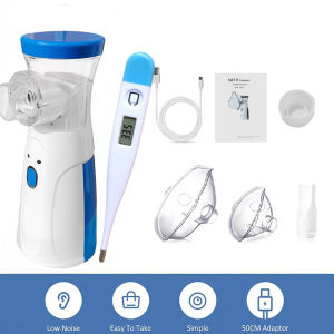 Medical Mesh Portable Nebulizer Silent Ultrasonic Inhaler Steam Device Runny Nose Child Adult Health Care Or just Temperature