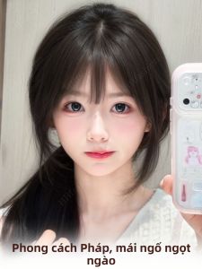 HHfashion | Mái tóc giả toàn bộ tay thắt cao không đường nối