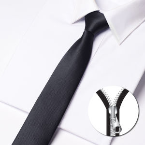 Business Formal Mens Tie Black Glossy 6cm 8cm Professional Casual Wedding Groom Trendy Korean Version Gift Box