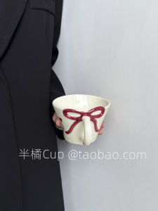 Cốc Cà Phê Sáng Tạo Hình Trái Tim Nhỏ Cốc Trà Chiều Cốc Đựng Nước Bằng Gốm Sứ 250ml Thiết Kế Tai Cầm Đơn Trung Quốc Đại Lục