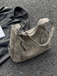 Large Capacity Bag Female 2023 New Crossbody Bag Texture Niche Style Class College Student Shoulder Bag Commuter Tote