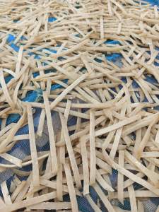 แคปปลา เส้นเฟรนฟาย แบบดิบ นำมาทอดน้ำมัน กรอบ อร่อย 1000 กรัม