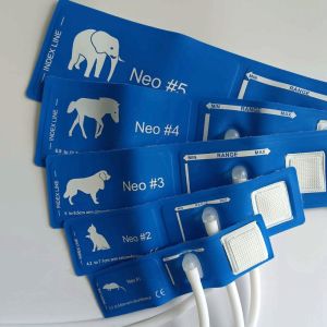 5 Size of Veterinary Blue Tpu Cuffs Single Tube Blood Pressure Cuff Nibp Cuff Good Reusability Cuffs for Veterinary Monitor