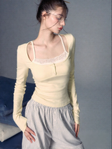La lune Du ciel | Bộ Đồ Knit Gợi Cảm 2 Mảnh Nữ