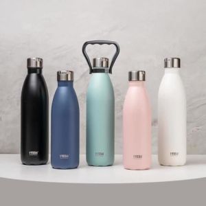 TYESO 750/1000ml Tyeso Thermo Mugs Cold and Hot Thermal Cup Sport Water Bottle Vacuum Travel Tumbler Coffee Mug Bike Coke bottle
