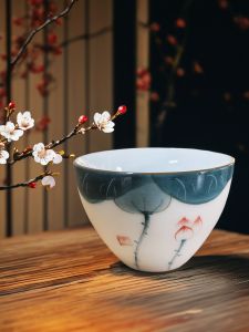 Cốc Trà Gốm Sứ Vẽ Tay Phong Cách Trung Hoa Cốc Trà Pha Trà Cốc Trà Dùng Tại Nhà Cốc Trà Dùng Một Lần Cốc Trà Dùng Riêng