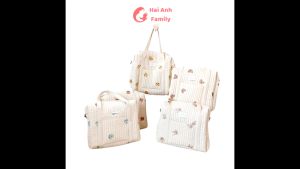Túi xách đa năng đựng đồ bỉm sữa cho bé phong cách Hàn Quốc