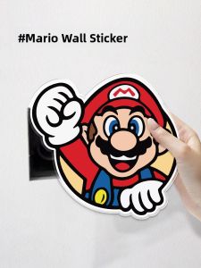 Mario Decorative Wall Stickers Bedroom Wall Decoration Self Adhesive Patch up Paper Modern Simple Style Cartoon Animation