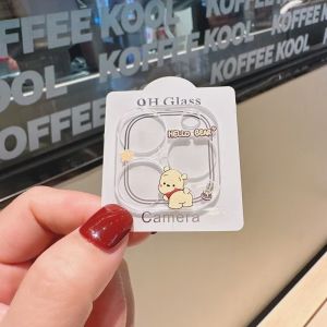 Applicable to Apple 15promax Phone Lens Film 14/16pro Cartoon Full Cover Glass 16Plus HD Lens Sticker Iphone14promax Camera Protective Film 13 Anti-Scratch