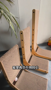 Teeker Pet L Shaped Cat Scratcher 2 in1 Scratching Board for Indoor Kitten Protecting Furniture Cardboard Box Scratch Pad with Ball Toy Scratching Pad for Cats