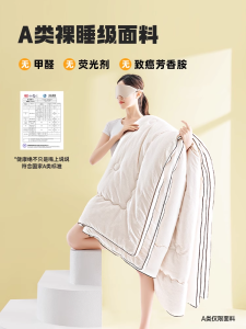 Thickened Soy Fiber down Comforter Four Seasons Universal Warmth Storage Heat Double Side Sewing Polyester Fiber Filling