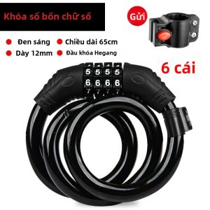 TOSUOD | Khóa Cáp Xe Đạp Đường Trường TOSUOD MTB Chống Trộm Với Mật Khẩu 4 Hoặc 5 Số Phụ Kiện Xe Máy Xe Tay Ga Bằng Thép