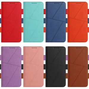 Luxury Simple Flip Case for Samsung Galaxy S25 Edge S24 S23 FE Plus Ultra 5G Leather Business Wallet Shockproof Card Slots Cover