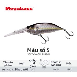 Megabass | Mồi Câu Lặn Sâu Điều Chỉnh Trọng Tâm