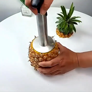 3 in 1 ที่ ปอก สับปะรด ที่ปอกสับปะรด มีด้ามจับ จับถนัดมือ ช่วยให้หมุนแกนออกมาได้ง่ายมากยิ่งขึ้น อุปกรณ์ในครัว