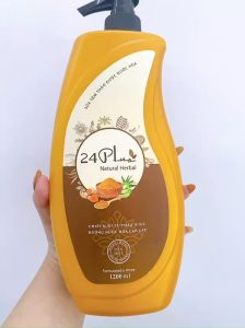 Sữa tắm thảo dược hương nước hoa 24Plus màu nâu 1200ml
