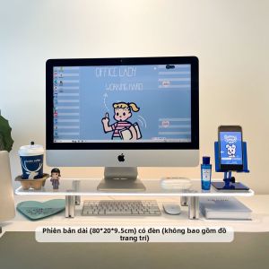 Đế Nâng Máy Tính Để Bàn Acrylic Có Đèn Viền
