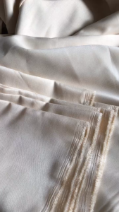 Vải Chéo Dày Màu Kem Vàng Khổ 1m54 - Dày Dặn Đứng Form Đàn Hồi Nhẹ