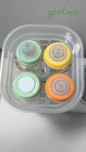 yootree 2 in 1 Baby Bottle Sterilizer Dryer & Bottle Warmer 100°C Steam Sterilizer Auto Dry 24H Keep Warm Formula Kettle Baby Formula Maker