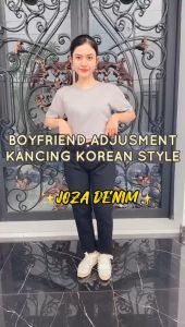 Boyfriend Adjustment Highwaist Jeans Premium Wanita 27-34