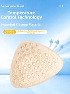 CARMINE OF SIX PETALS | Breathable & Thermostatic Surgical Breast Forms