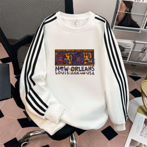 เสื้อฮู้ดสามแถบสไตล์อเมริกันย้อนยุคสำหรับผู้ชาย ทรงหลวม ลำลอง ฤดูใบไม้ผลิและฤดูใบไม้ร่วง แจ็คเก็ตเสื้อผ้าทำงานสำหรับคู่รัก