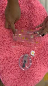 Mug Gelas Tumbler Dengan Sedotan Go Green Milk Cup Tumbler Glass With Straw 6WQ730