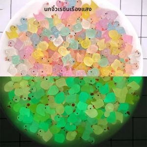 20/50PCS Miniature เป็ดเรซิ่น MINI ตัวเลขเป็ด GLOW In The Dark ภูมิทัศน์เครื่องประดับสําหรับตุ๊กตาบ้าน Aquarium Garden