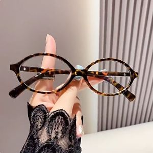 FNCXGE แว่นตาสายตาสั้น 0.0~ -4.0 ผู้ชาย แฟชั่น กรองแสงคอม ป้องกันรังสี ผู้หญิง แว่นทรงวงรี  กรอบแว่นตา ป้องกันแสงสีฟ้า