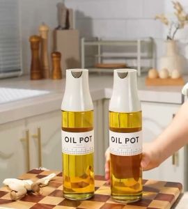 DXL Glass Oil Pot Automatic Opening and Closing Oil Bottle Kitchen Household Leak-proof Soy Sauce Vinegar Seasoning Bottle Gravity Oil Tank