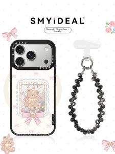 Smyideal | Magnetic iPhone 17 ProMax Case Uniquely Designed with Bow and Bear Pattern