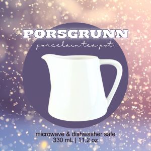 PORSGRUNN Porcelain Tea Pot | Teko Keramik | Teko Kopi Cantik