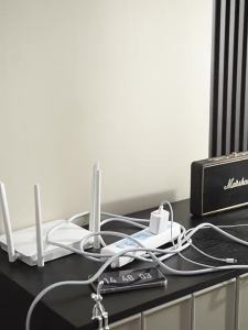 TAOXIAOHE | Router and Modem Storage Box Cord Organizer