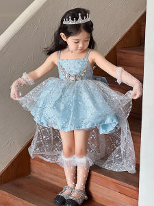 Princess Ball Gown Childrens Birthday Dress Puffy Skirt Little Girls Lolita Style Kids Clothes Age 1-12 Years Old Girls