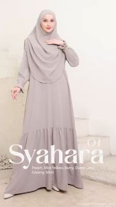GAMIS SEPLY SYAHARA 01 DRESS SET HIJAB TERBARU DAILY KASUAL KEKINIAN KONDANGAN KULIAH TERMURAHH