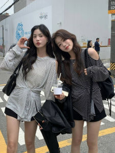 Loose Fit Long Sleeve UV Protection T-Shirt Womens Casual Thin Style Korean Design Summer Autumn Top Fashionable round Neck