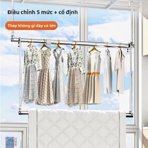 XINGYOU | Giá Phơi Quần Áo Điều Chỉnh Chiều Cao Mở Rộng Không Cần Khoan Thích Hợp cho Vật lớn