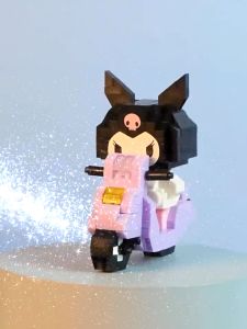 Mainan Binaan Blok Motor Sanrio Watak Comel Kanak Kanak Diy Hadiah Hari Jadi Hiasan Meja Edukatif Sanrio Building Block Nano Block Cinnamon Kuromi Puzzle Motorcycle Birthday Gift Toys 玉桂狗积木拼装玩具益智三丽欧库洛米摩托车小颗粒生日礼物摆件 L018