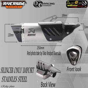 Original Akrapovic Evolution Line silincer silinser only import Taiwan