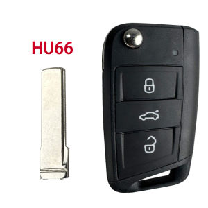 HU66 HU162T Blade For VW Golf 5 Golf7 Sportsvan GTI MK7 For Seat MQB For Skoda Octavia A7 Remote Car Key Shell Case Cover