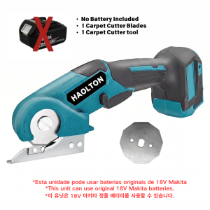 Rechargeable Cordless Electric Scissors Rotary Cutter Safety Lock for Cardboard Carpet Fabric Leather Makita 18V Battery
