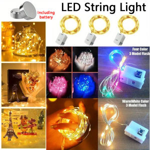 1M LED String Light Battery Operated Copper Wire Fairy Lights Festive Decoration With Flashing Modes Home Decor Christmas Gift