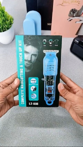 Alat Cukur Rambut Jenggot Kumis Elektrik Modern LT-808 Steel Mesin Pencukur Transparan - ALAT CUKUR PORTABLE LCD